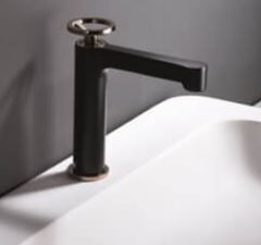 IMEX  OLIMPO - MITIGEUR LAVABO - BDC033-1NOR/Noir doré rose